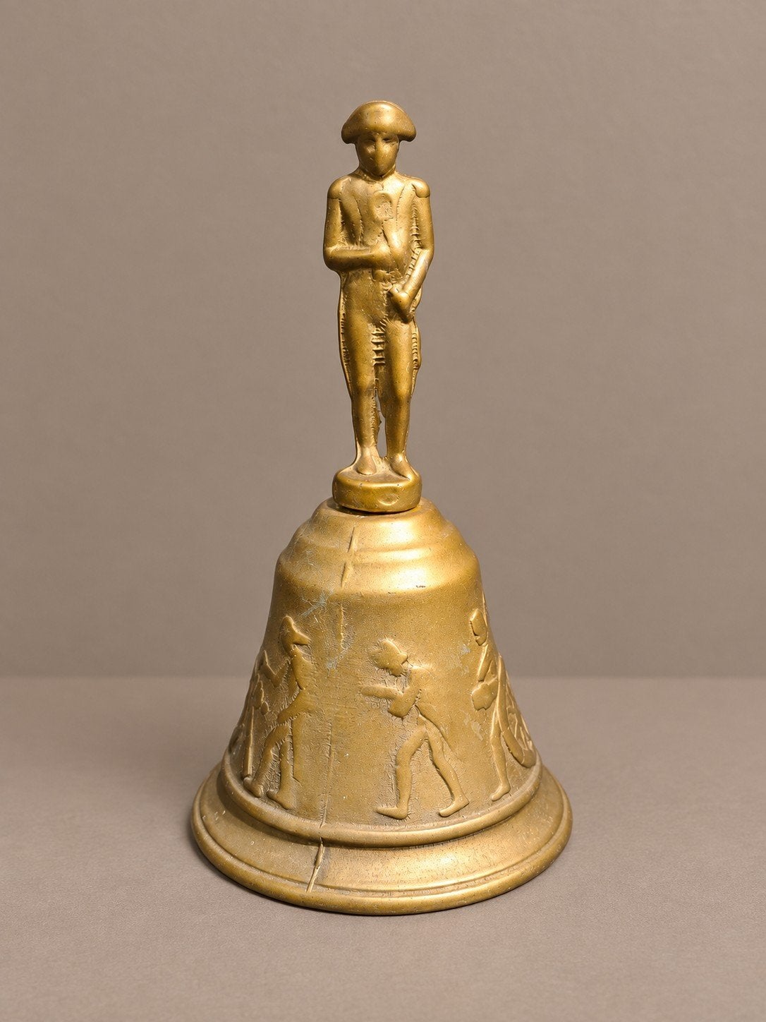 Antieke bronzen tafelbel Napoleon, Frankrijk, ca. 1920-1930, Ophalen of Verzenden