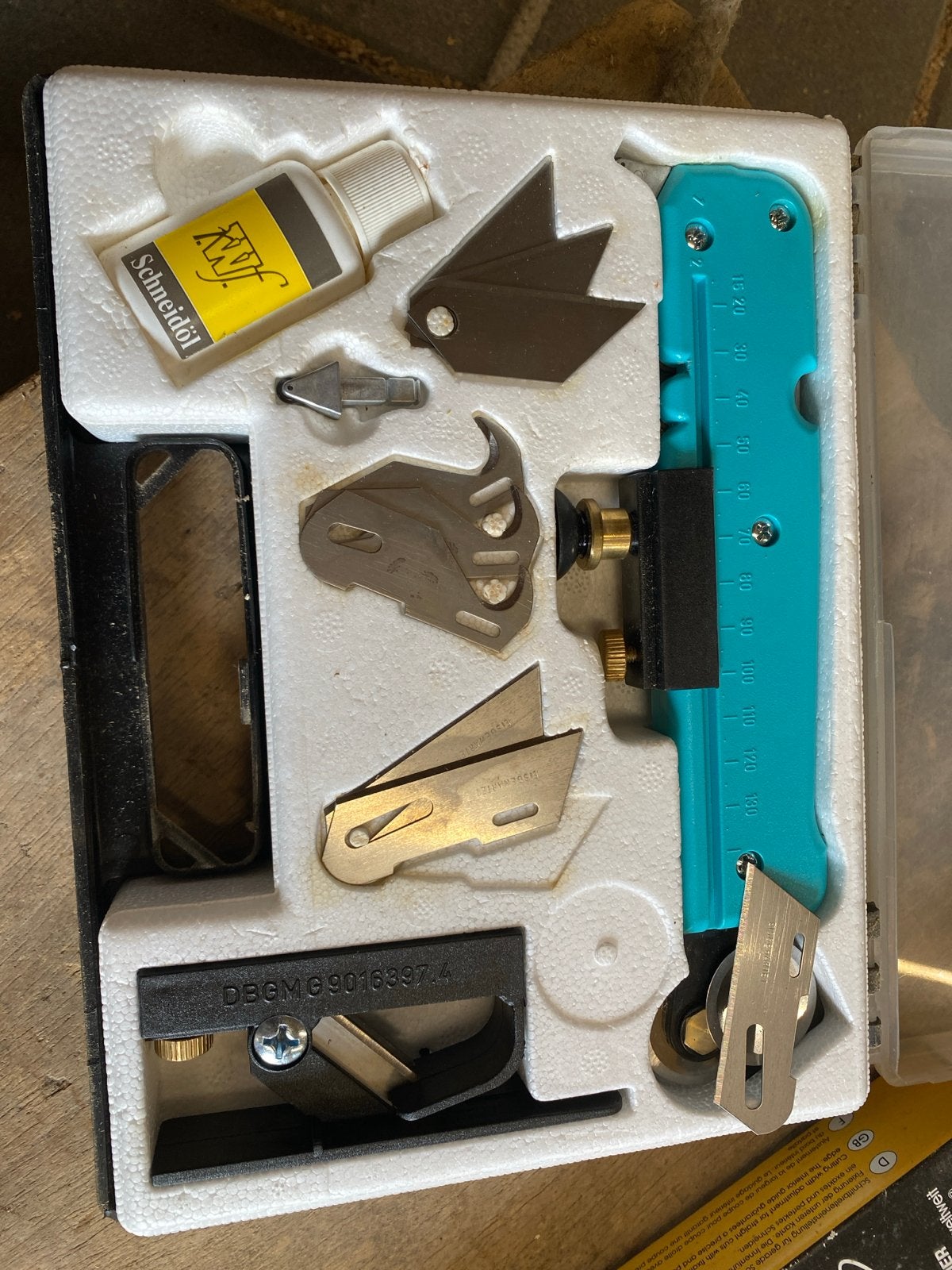 Cirkelsnijder set met accessoires en verlengstuk, Ophalen of Verzenden, Zo goed als nieuw