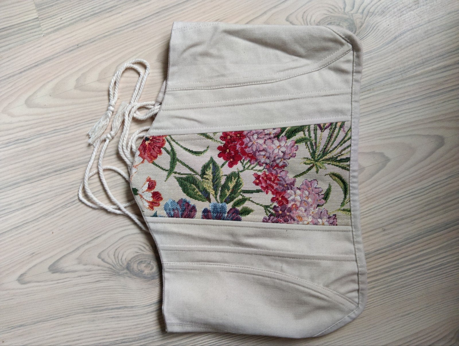 Corset, Fantasy, Larp, Ophalen, Beige, Zonder mouw, Maat 34 (XS) of kleiner
