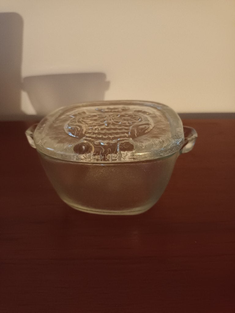 Glazen uilbox/ Swiss Glass, Ophalen of Verzenden