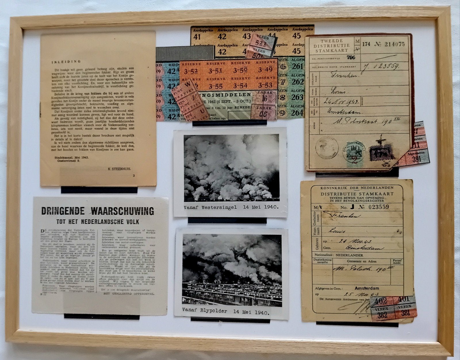 WO2 Lot Bezetting, Foto Rotterdam,Distributie Amsterdam, Verzamelen, Ophalen of Verzenden, Landmacht, Nederland, Kunstobject