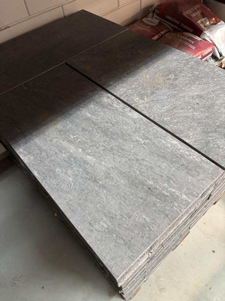 Nieuwe Geoceramica Fiordi Fumo tegels 40x80cm, Ophalen, 60 cm of meer, Keramiek, Nieuw