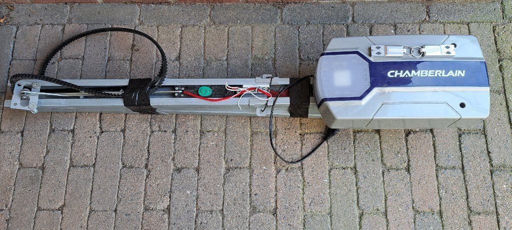 Garagedeuropener Chamberlain ML700EV, Doe-het-zelf en Verbouw, Deuren en Horren, Ophalen, Gebruikt, 120 cm of meer, Overige typen