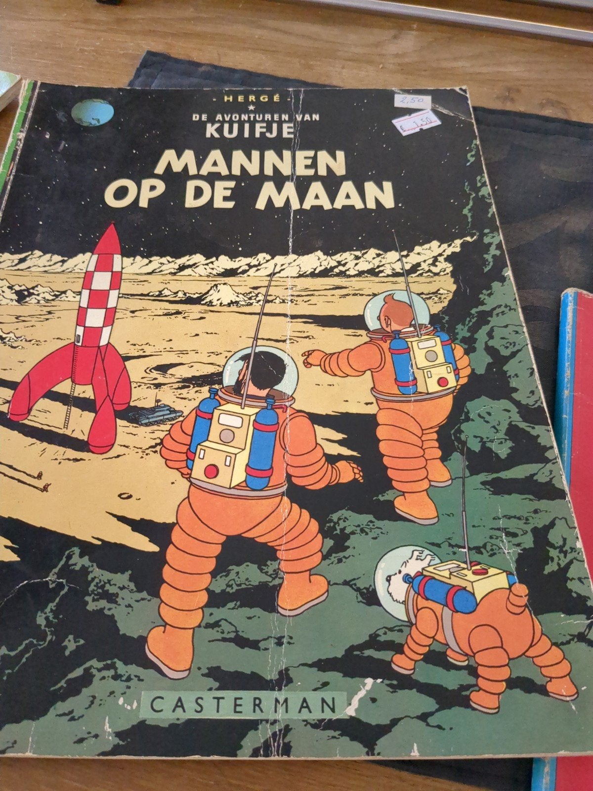 Kuifje: Mannen op de Maan - Casterman 1954, Boeken, Stripboeken, Ophalen of Verzenden