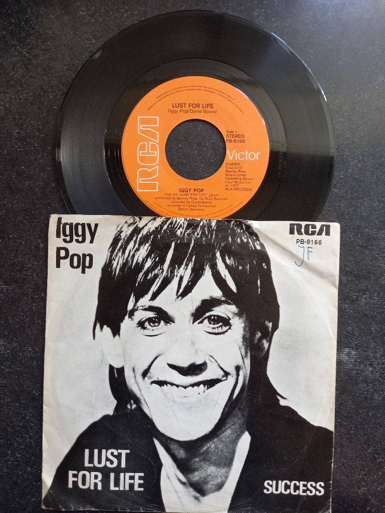 Iggy Pop - Lust for Life 1977, Cd's en Dvd's, Vinyl Singles, Gebruikt, 7 inch, Ophalen of Verzenden, Pop