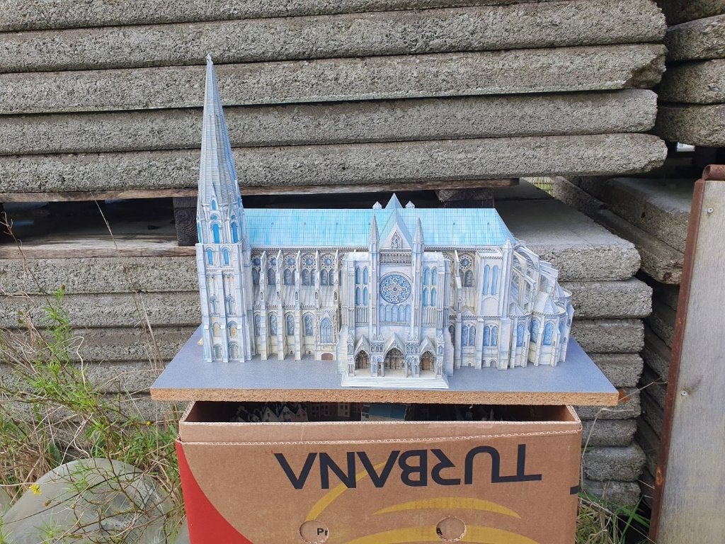 Maquette Markt Brussel en cathédrale de Chartres, Ophalen of Verzenden
