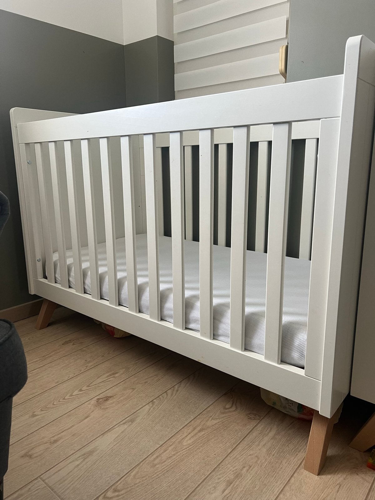 Bopita Fenna Ledikant 60x120 met Aerosleep Matras, Ophalen, Gebruikt, Minder dan 140 cm, Matras