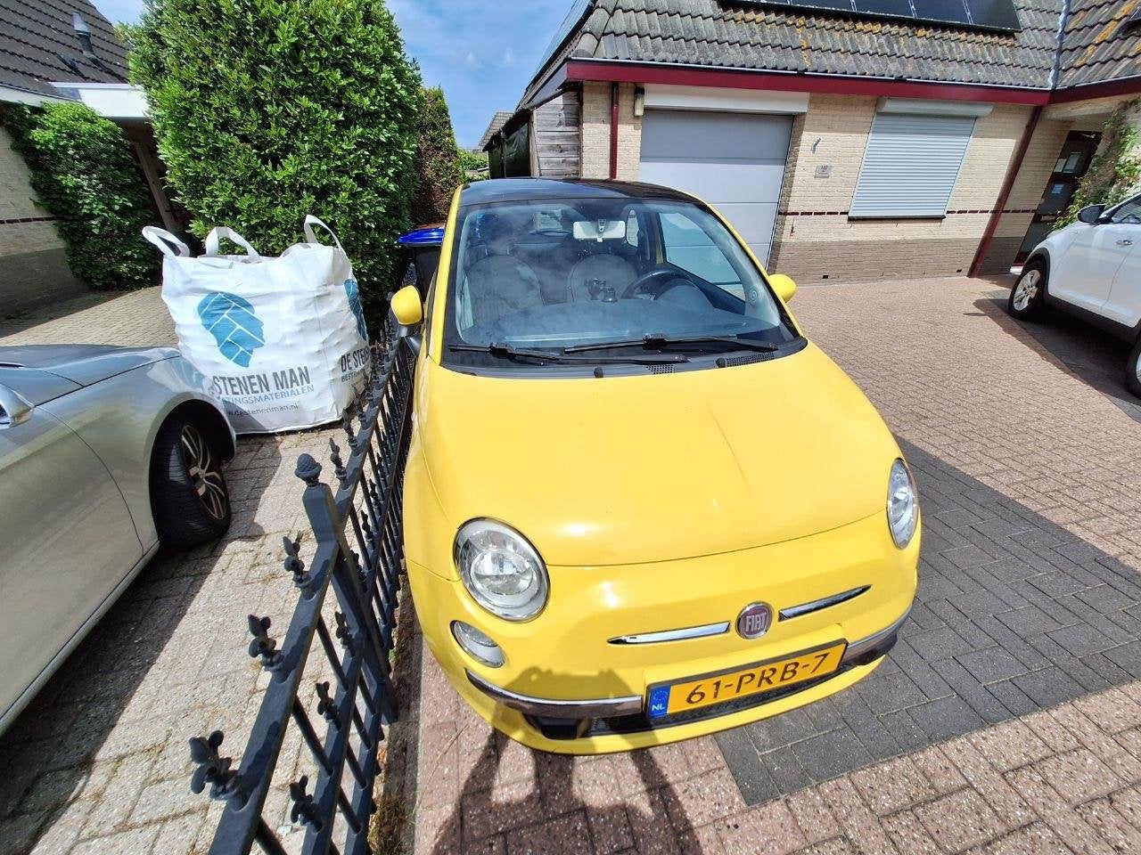 Fiat 500 LPG twin air turbo 2011 Geel, 31 €/maand, Particulier, 85 pk, 950 kg