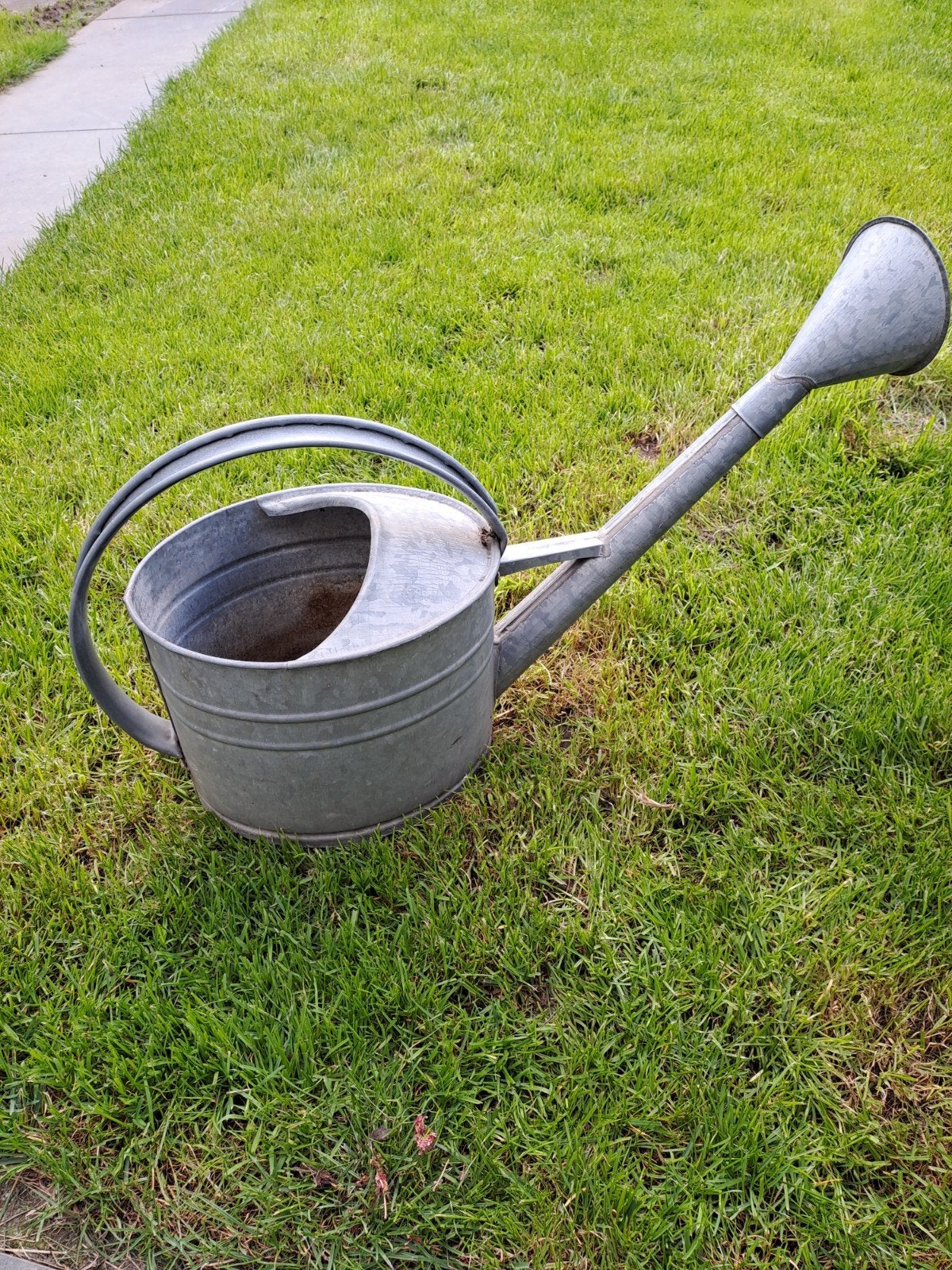Vintage Zinken Tuinaccessoires Set - Emmer, Gieter, Kuip, Ophalen, Gebruikt