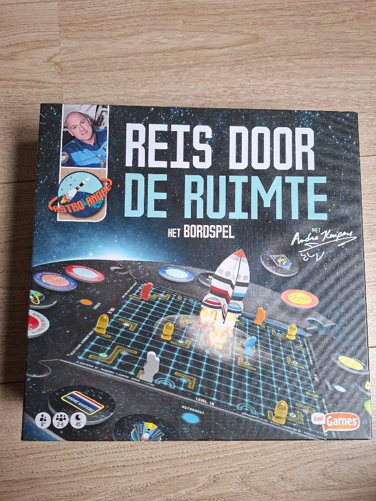 Reis door de ruimte bordspel, Hobby en Vrije tijd, Drie of vier spelers, Ophalen of Verzenden, Nieuw, Just Games