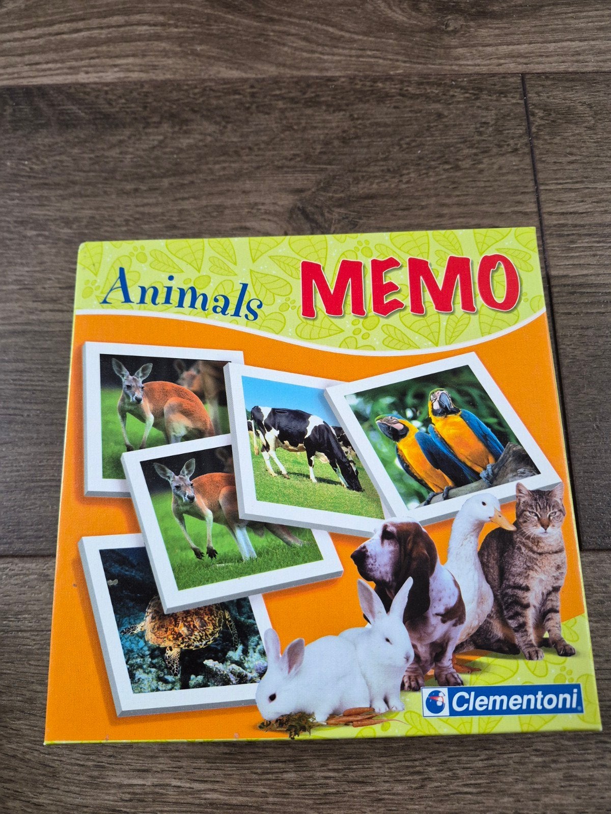 Memory spel met dierenfoto's - Clementoni Animals MEMO, Ophalen of Verzenden, Zo goed als nieuw, Ontdekken