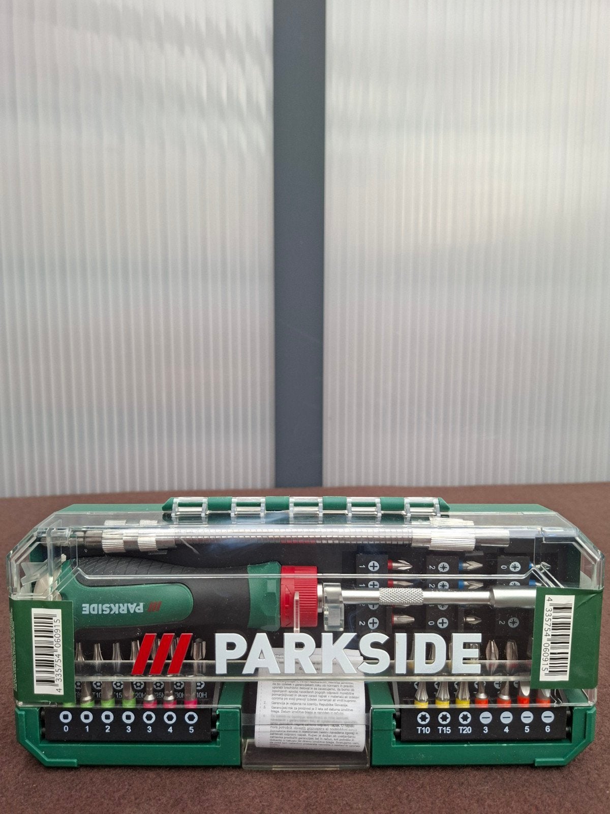 Parkside Ratelschroevendraaier Bitset - Nieuwstaat, Ophalen of Verzenden, Zo goed als nieuw, Schroevendraaier, Parkside