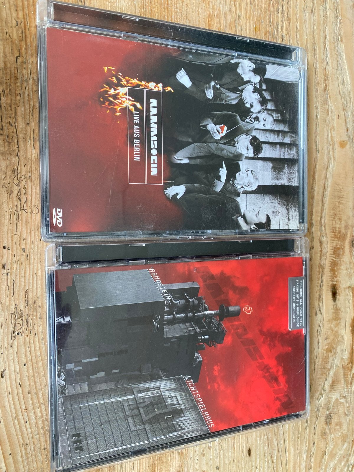 2x Rammstein DVD: Lichtspielhaus & Live aus Berlin, Gebruikt, Vanaf 16 jaar, Duits, Ophalen of Verzenden