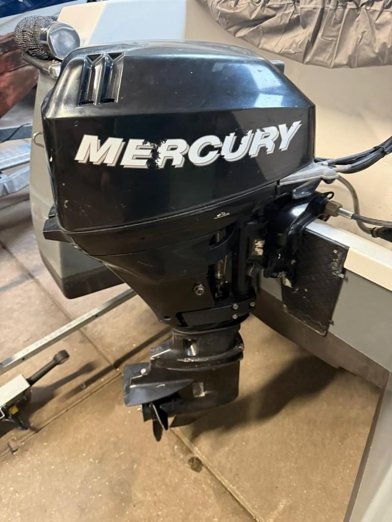 15 pk mercury langstaart met afstandsbediening, Watersport en Boten, Buiten- en Binnenboordmotoren, Ophalen, 10 tot 30 pk, Gebruikt