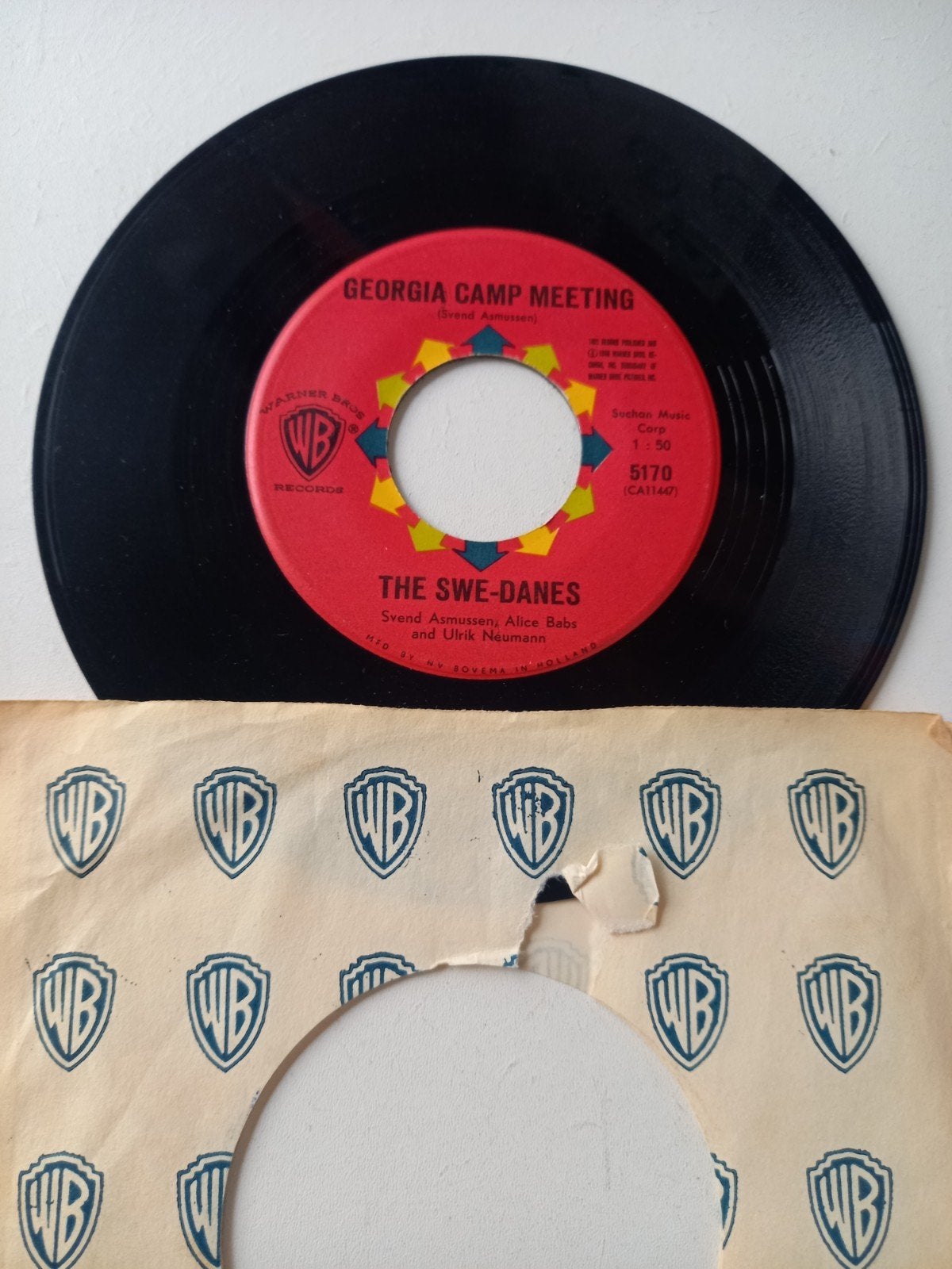 The Swe-Danes - Georgia Camp Meeting / Swe-Dane Shuffle, Cd's en Dvd's, Gebruikt, Originele persing, 7 inch, Ophalen of Verzenden
