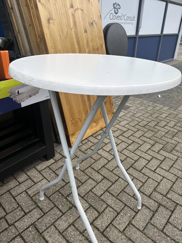 sta tefel wit, Huis en Inrichting, Tafels | Statafels, Ophalen, Gebruikt