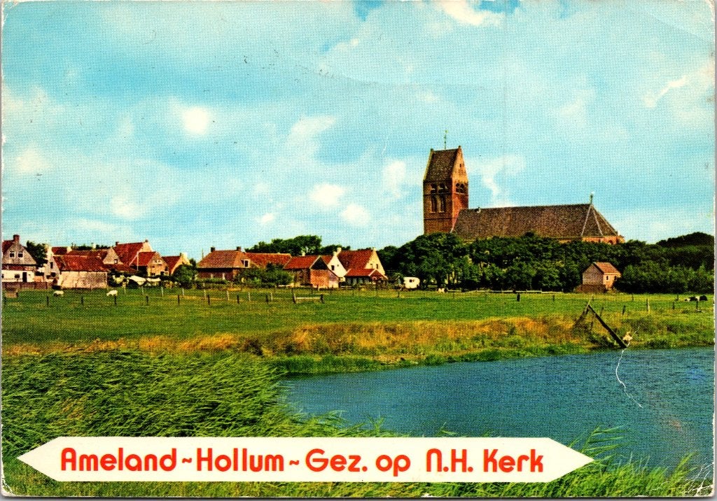 Hollum Ameland - 8 oude ansichtkaarten