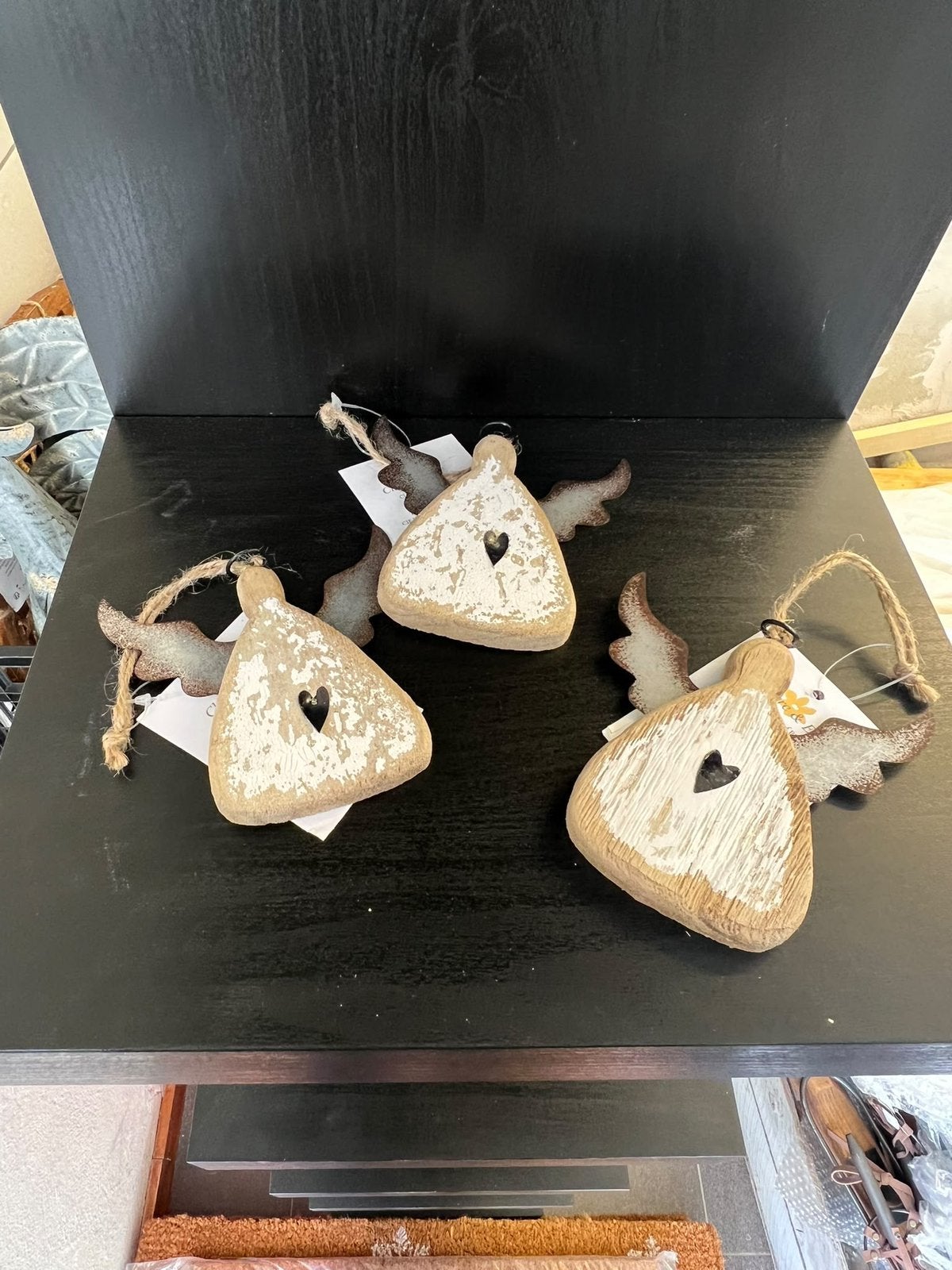 Houten hangers engel, clayre & eef, Ophalen of Verzenden, Nieuw, Wit, Hout