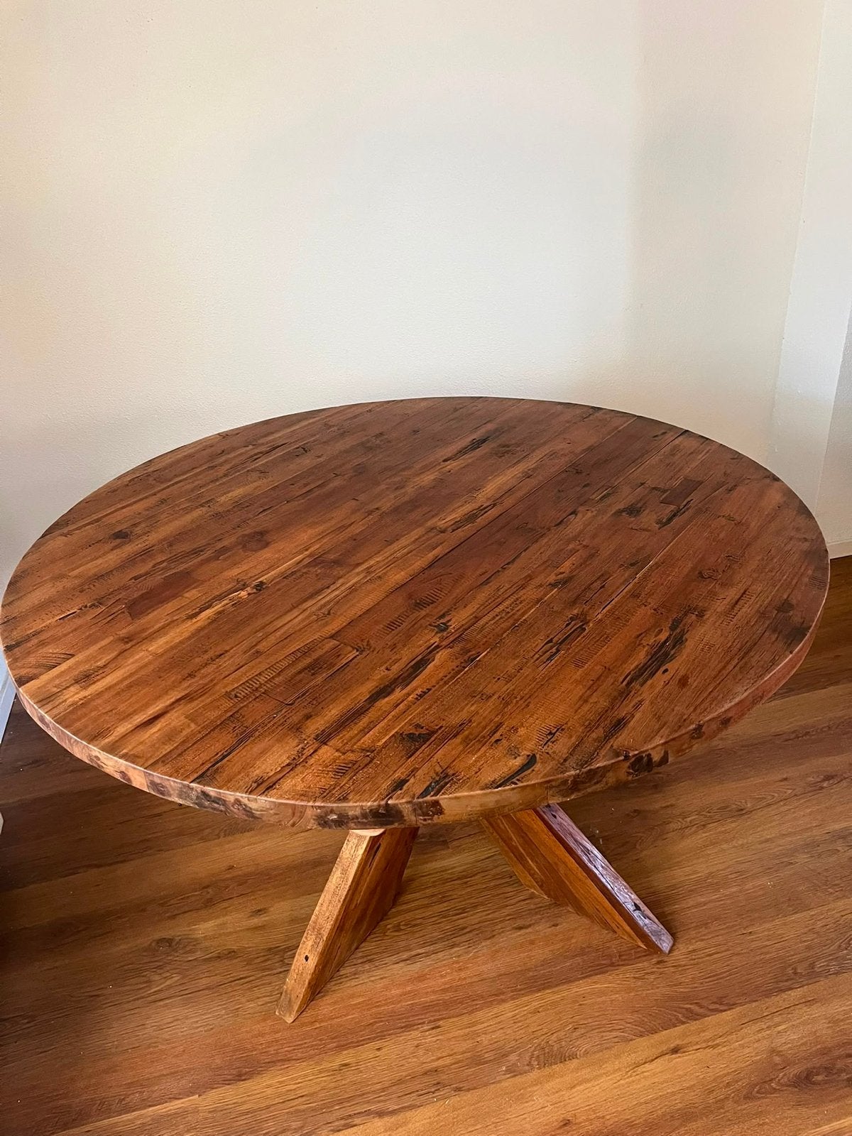 Ronde eettafel, Huis en Inrichting, Ophalen, Gebruikt, 100 tot 150 cm, Rond