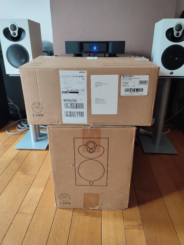 Linn 109 + 6100 Activ, Audio, Tv en Foto, Luidsprekers, Ophalen, 120 watt of meer, Front, Rear of Stereo speakers, Overige merken