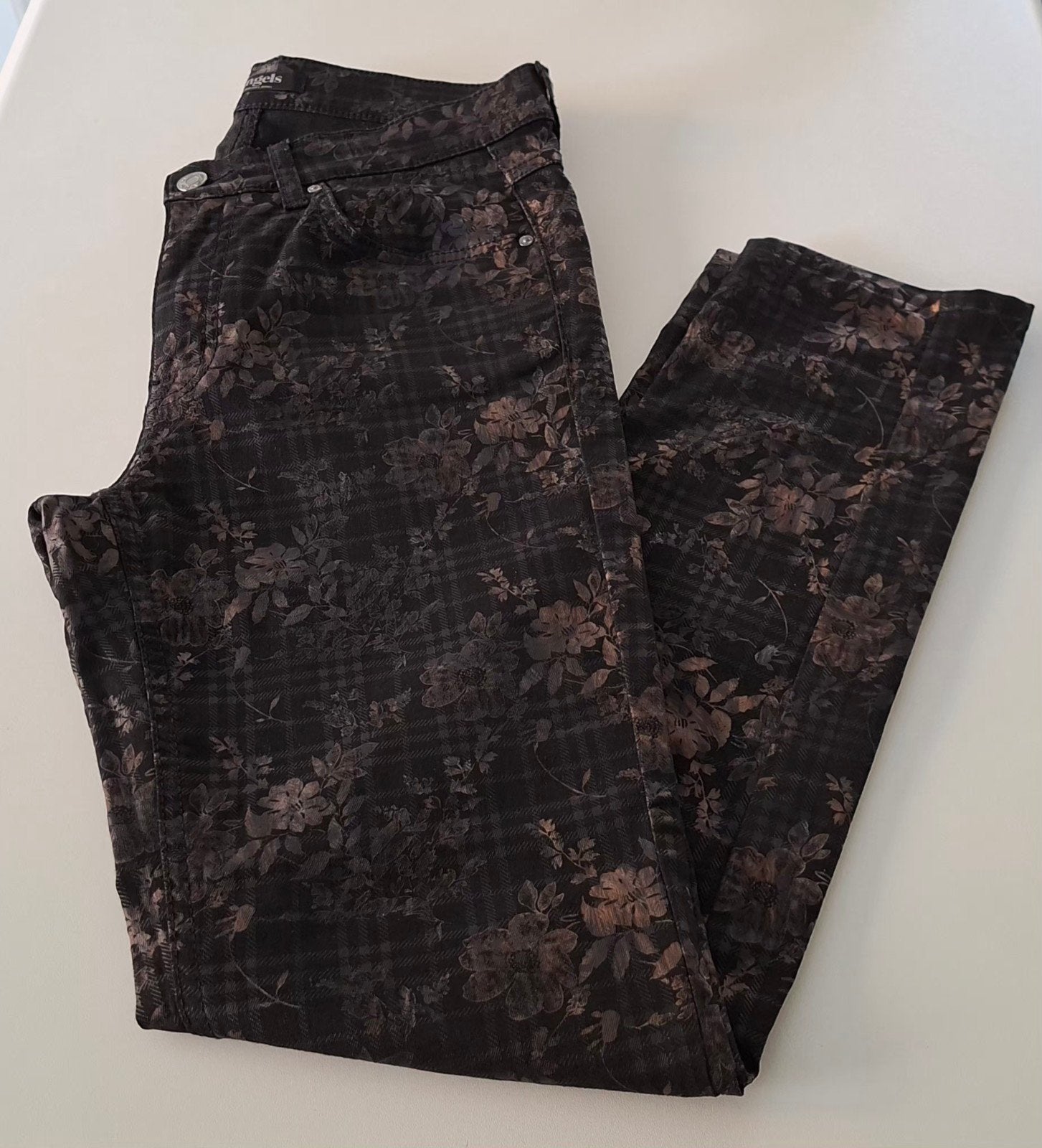 ALS NIEUW ANGELS STRETCH JEANS MAAT 29/30 CONFECTIEMAAT 36, Ophalen, Zwart, Zo goed als nieuw, W28 - W29 (confectie 36)