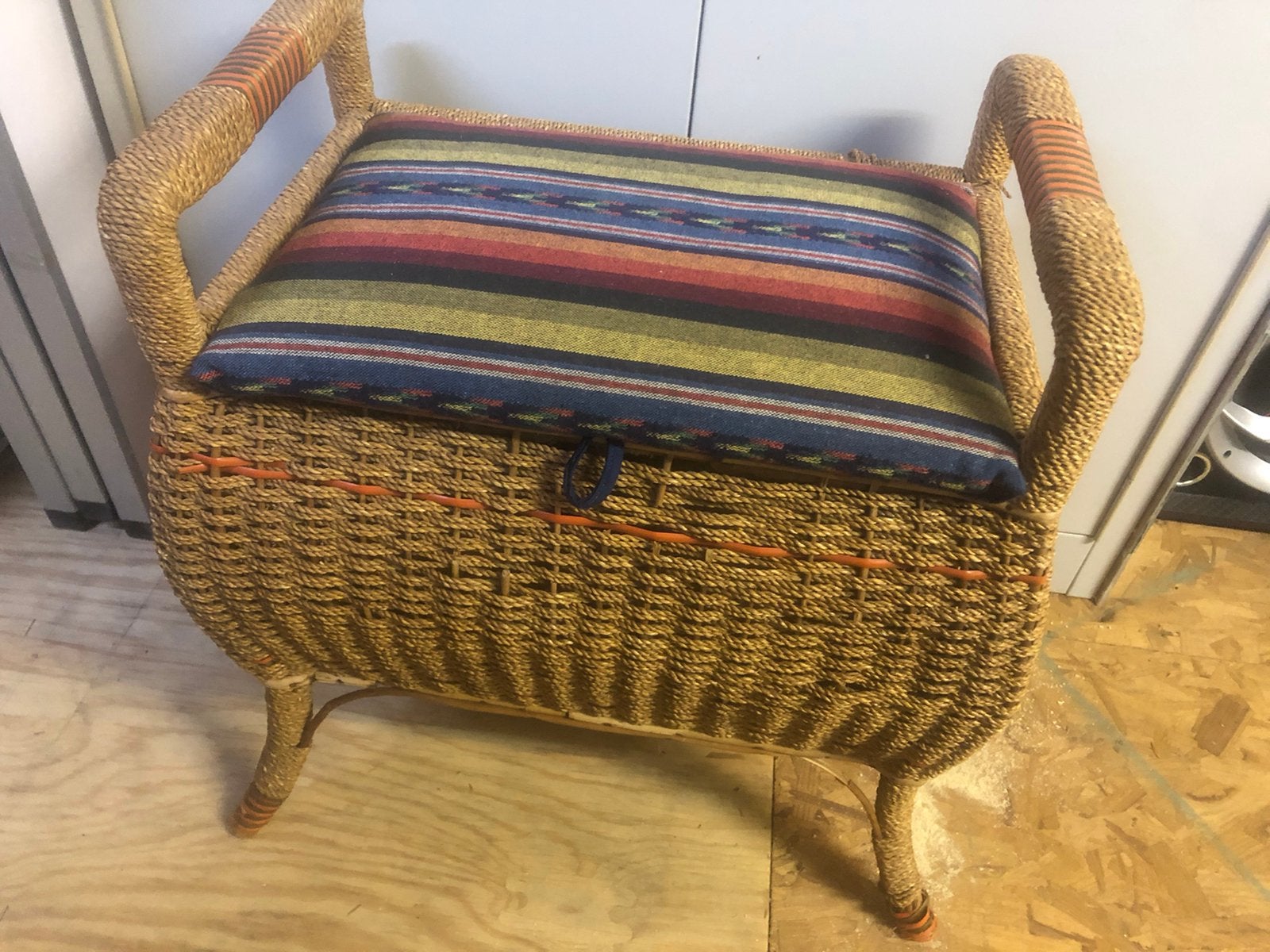 rotan bewaarmand, Antiek en Kunst, Ophalen of Verzenden