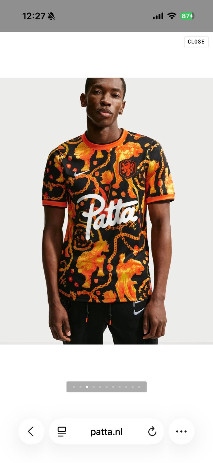 Patta x Nike knvb Oranje Voetbalshirt kies je maat, Ophalen of Verzenden, Zo goed als nieuw, Maat 48/50 (M), Zwart