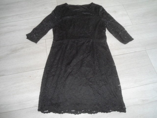 NIEUWSTAAT! Vero Moda; Mooie kanten jurk; maat XL, Vero Moda, Zwart, Maat 46/48 (XL) of groter, Ophalen of Verzenden