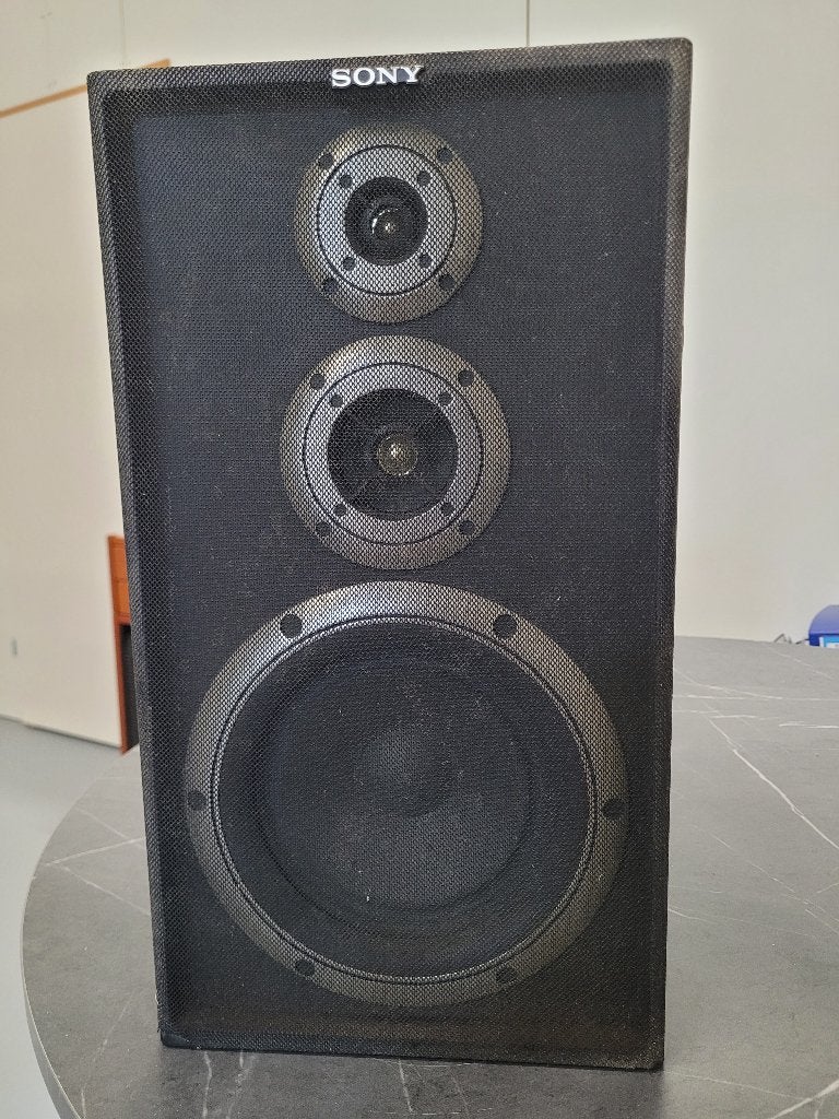 Luidsprekers 2 stuks SONY, Vloerstaande luidspreker, Gebruikt, Ophalen of Verzenden, 60 tot 120 watt