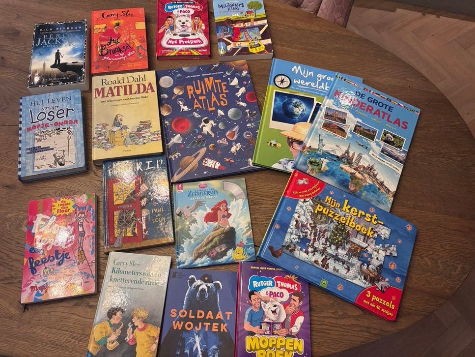 Diverse kinderboeken: Carry Slee, Roald Dahl, Rick Riordan, Boeken, Ophalen of Verzenden, Gelezen, Fictie algemeen