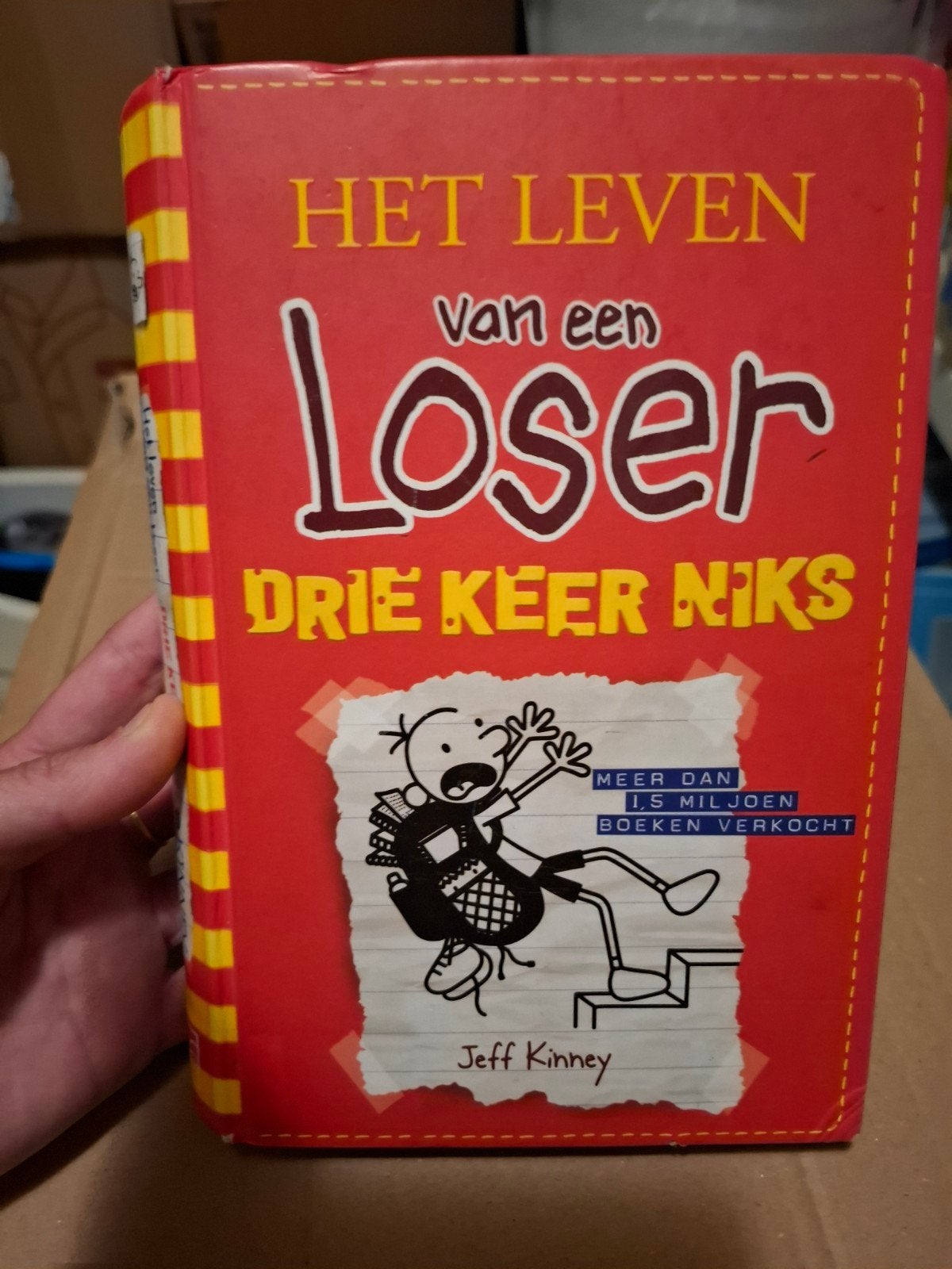 Het leven van een loser drie keer niks Jeff Kinney, Ophalen of Verzenden, Gelezen, Jeff Kinney, Fictie algemeen