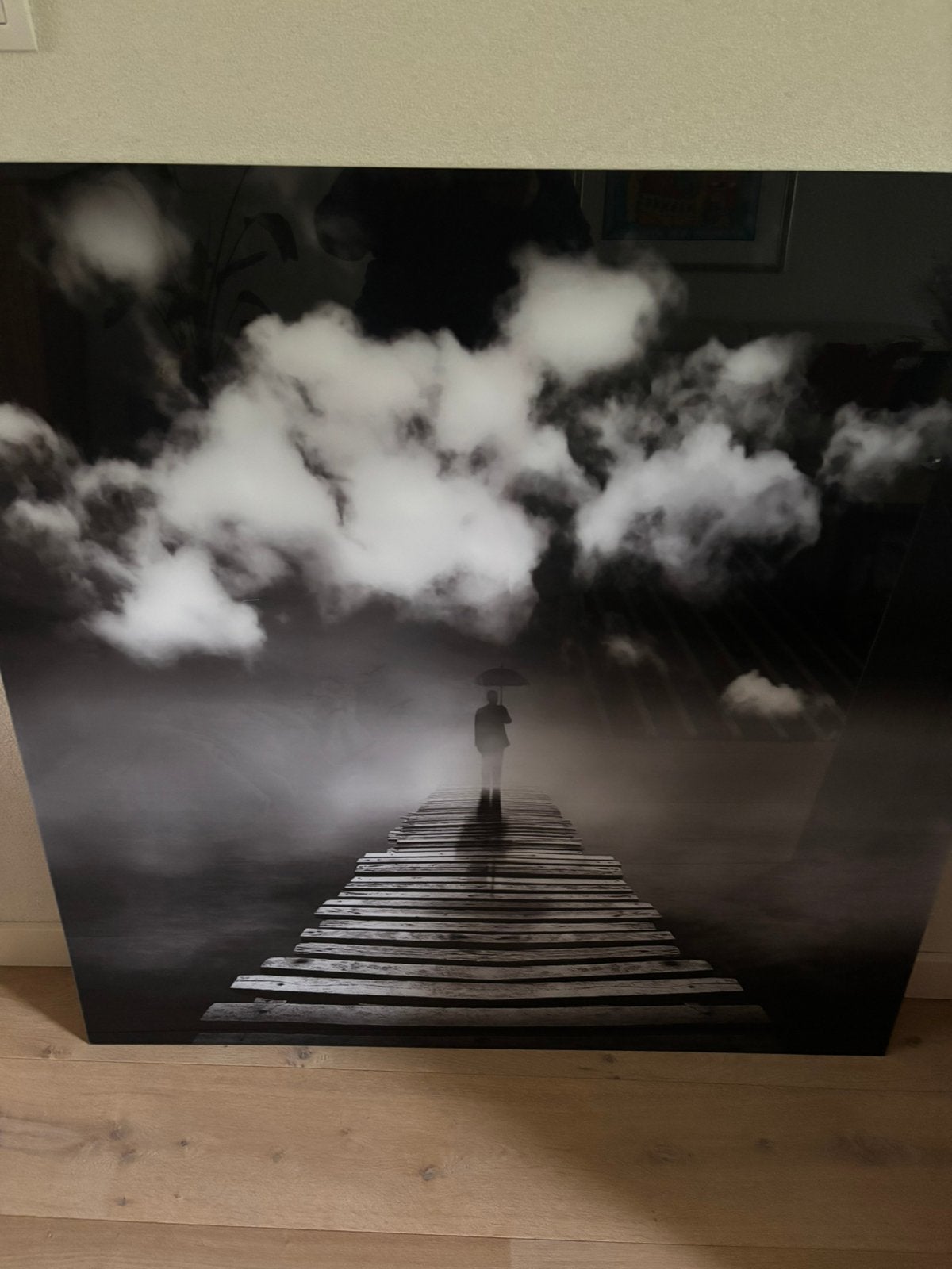Cobra art company.  Man on Pier., Ophalen of Verzenden, Zo goed als nieuw, 100 tot 125 cm, Schilderij