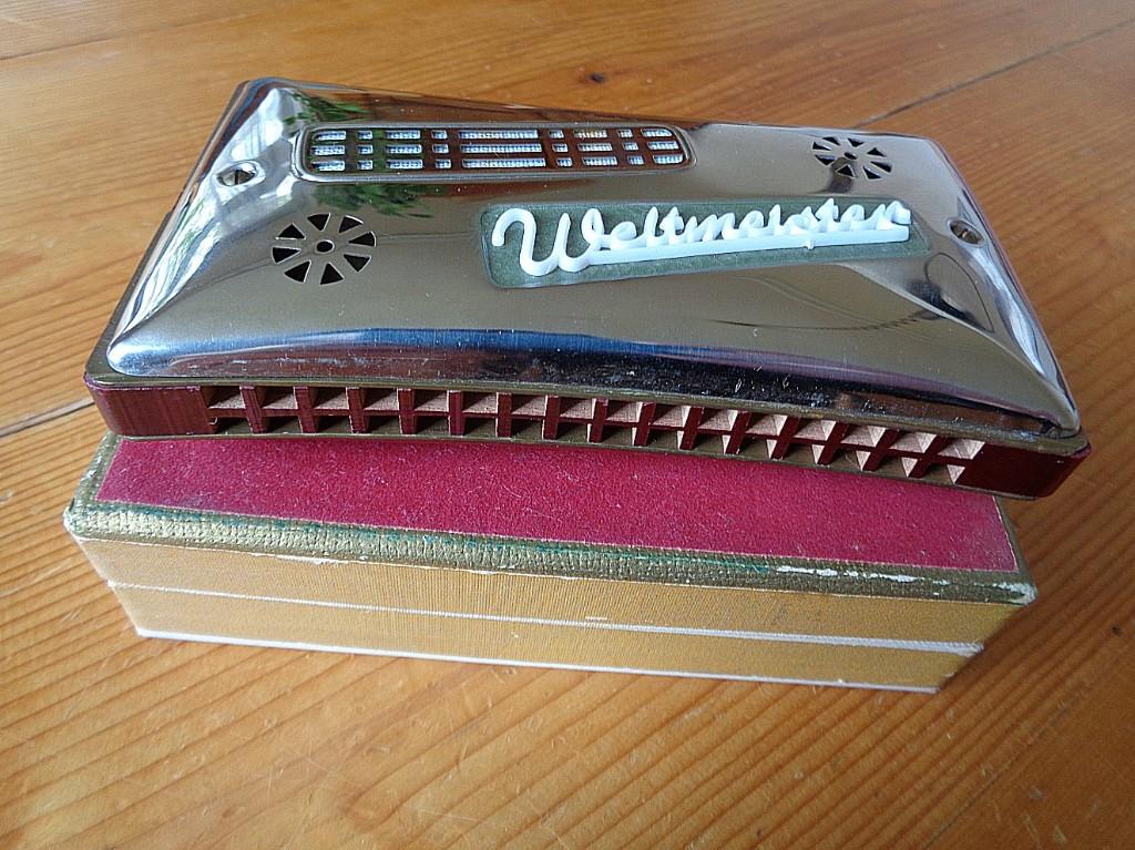 Mondharmonica  met dubbele stemming.  C en F, Muziek en Instrumenten, Blaasinstrumenten | Mondharmonica's, Overige typen, Ophalen of Verzenden