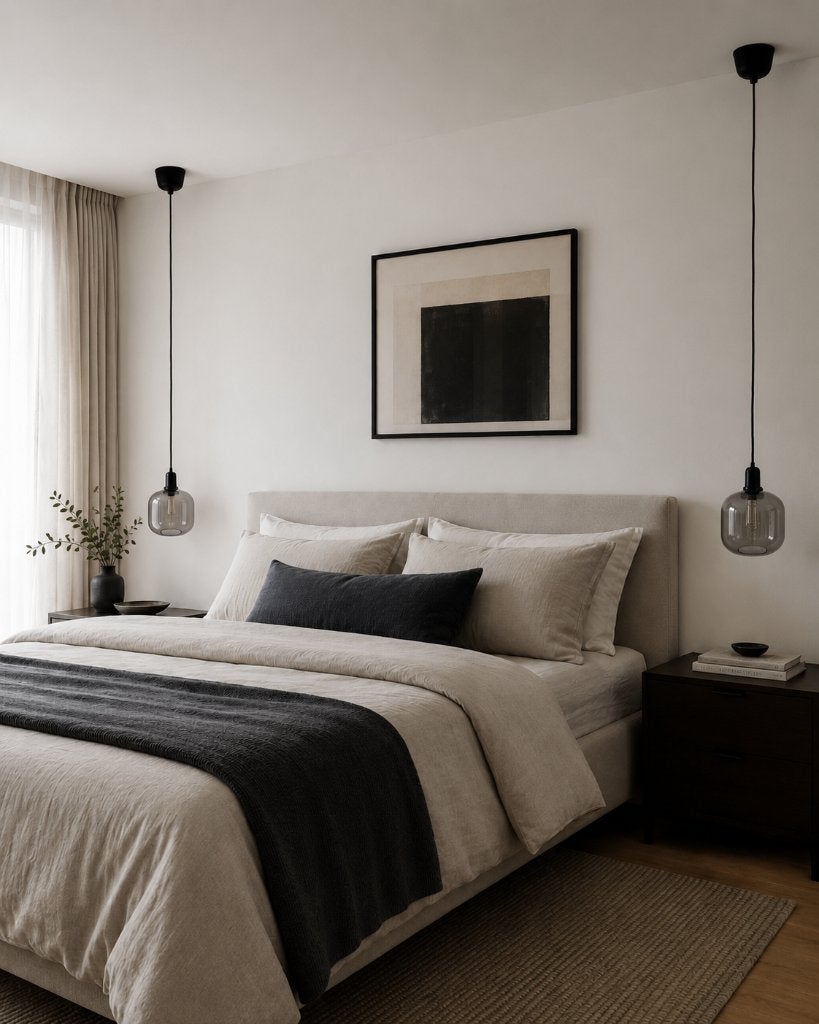 Normann Copenhagen Amp hanglampen – 2 stuks, Ophalen, Zo goed als nieuw, Glas