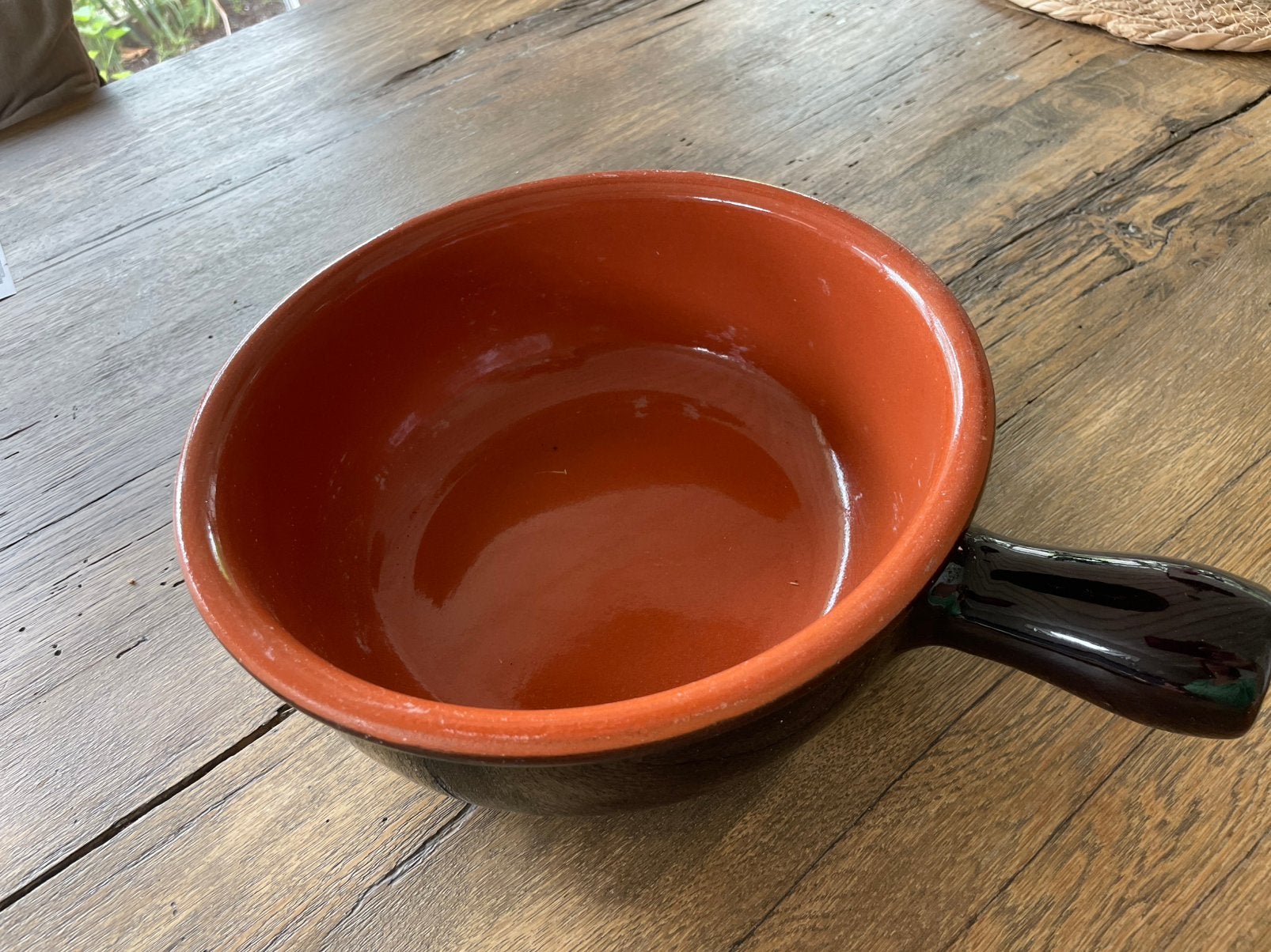 Caquelon kaasfondue pan, Verzenden, Zo goed als nieuw, Steen/keramiek
