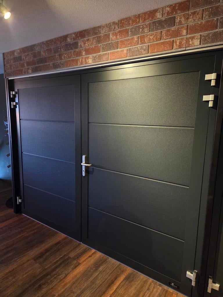Novoferm Duoport Garagedeur - Satin Dark Gray, Doe-het-zelf en Verbouw, Deuren en Horren, Ophalen