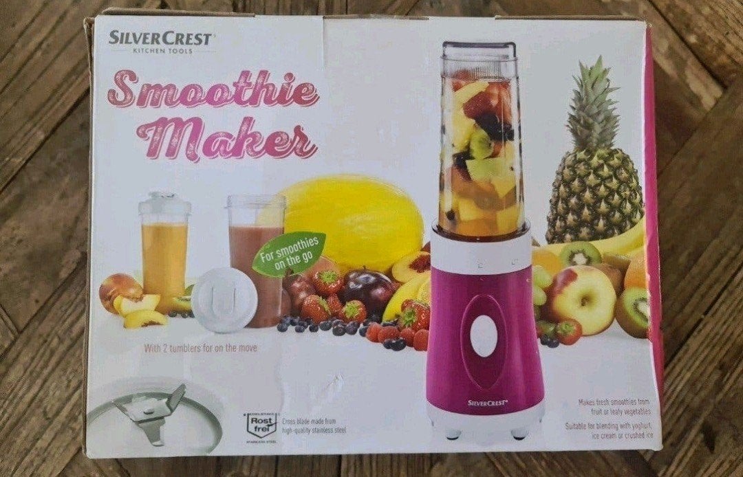 SilverCrest Smoothie Maker - Roze Blender met 2 Bekers, Ophalen of Verzenden