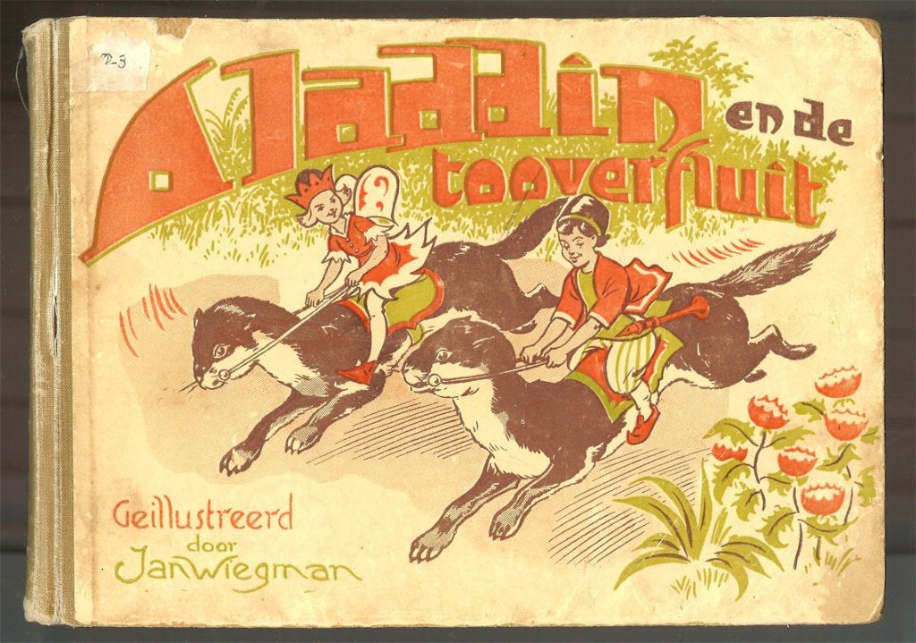 Aladdin en de tooverfluit Geillustreerd door Jan Wiegman., Eén stripboek, Ophalen of Verzenden, Gelezen