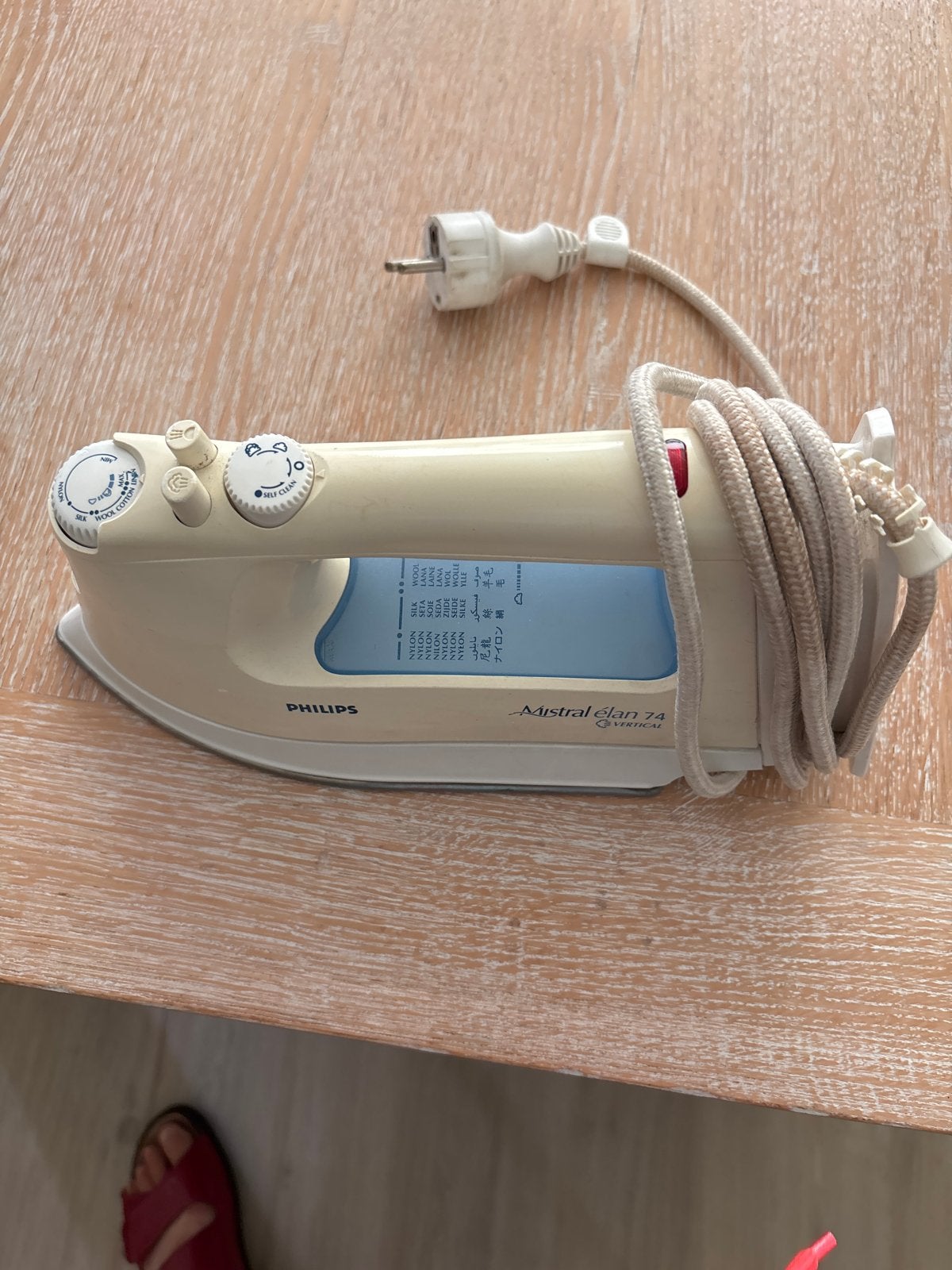Philips Mistral Elan 74 Strijkijzer met snoer, Ophalen of Verzenden, Gebruikt, Strijkijzer met snoer