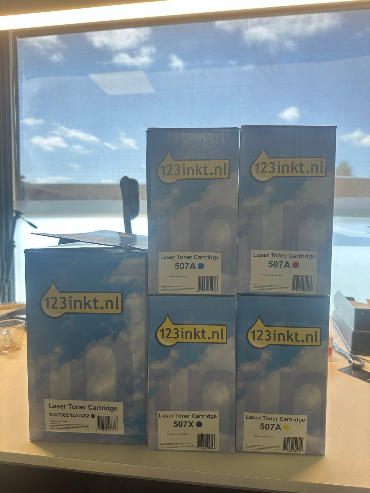 Diverse Laser Toner Cartridges (Zwart, Roze, Blauw, Geel), Computers en Software, Printers, Ophalen, Nieuw, Kleur printen, Laserprinter