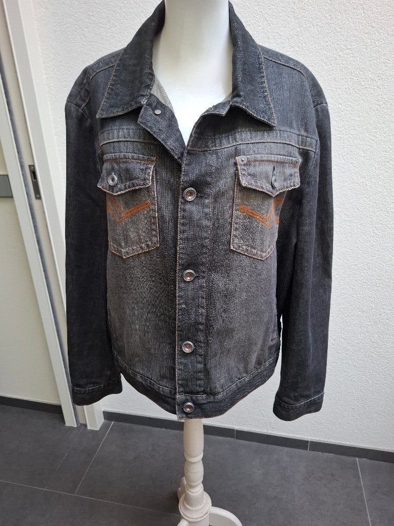SPIJKERJAS GEVOERD, MEXX JEANS, MAAT M, Ophalen of Verzenden, Gedragen, Maat 52/54 (L), Blauw