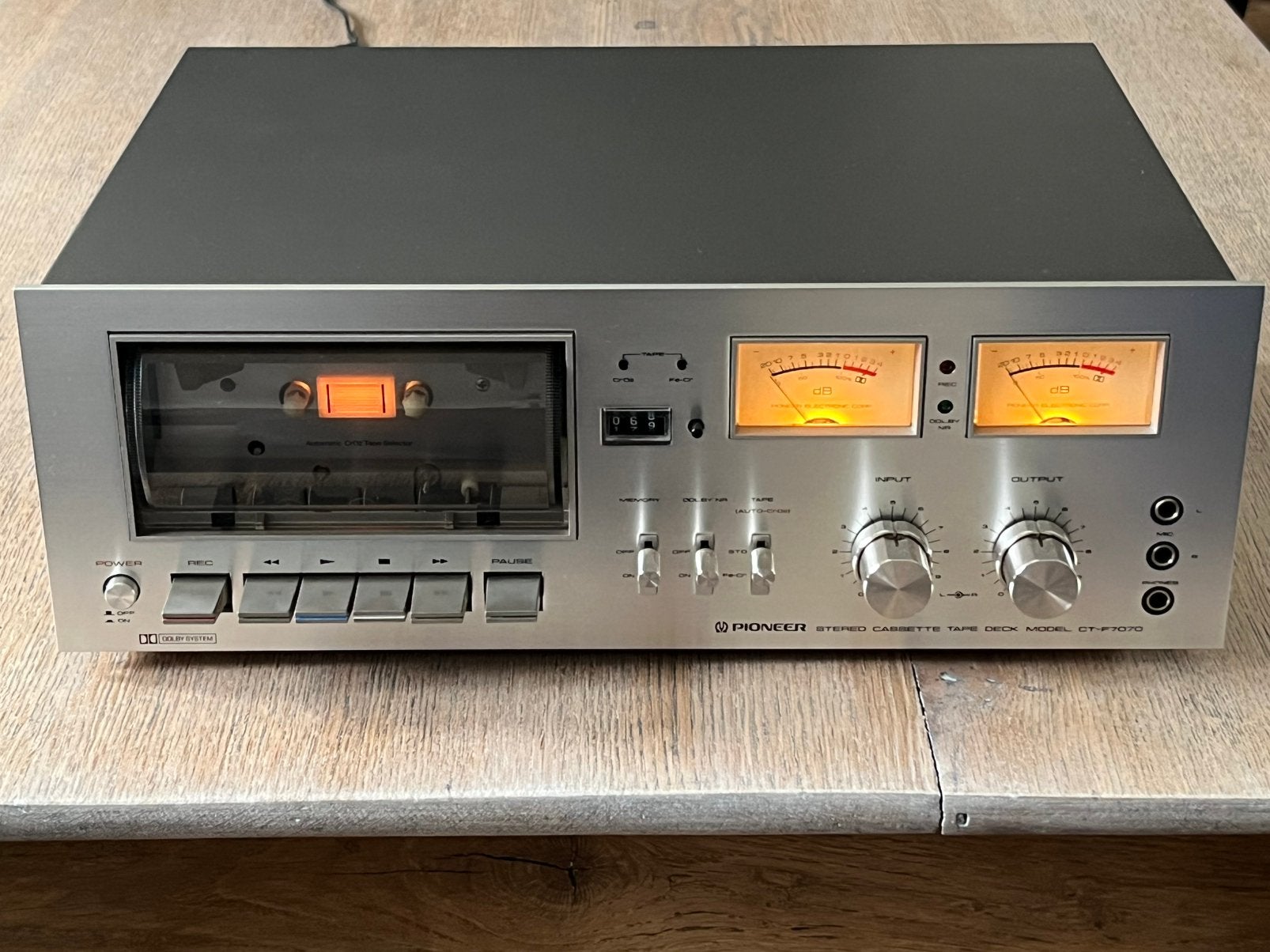 PIONEER CT-F7070 Cassettedeck | Nieuwe Snaren, Audio, Tv en Foto, Cassettedecks, Ophalen of Verzenden, Enkel, Overige merken