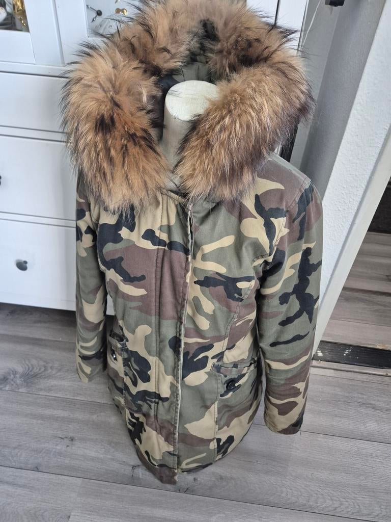 jas met bontkraag maat 36, Kleding | Dames, Jassen | Winter, Ophalen of Verzenden