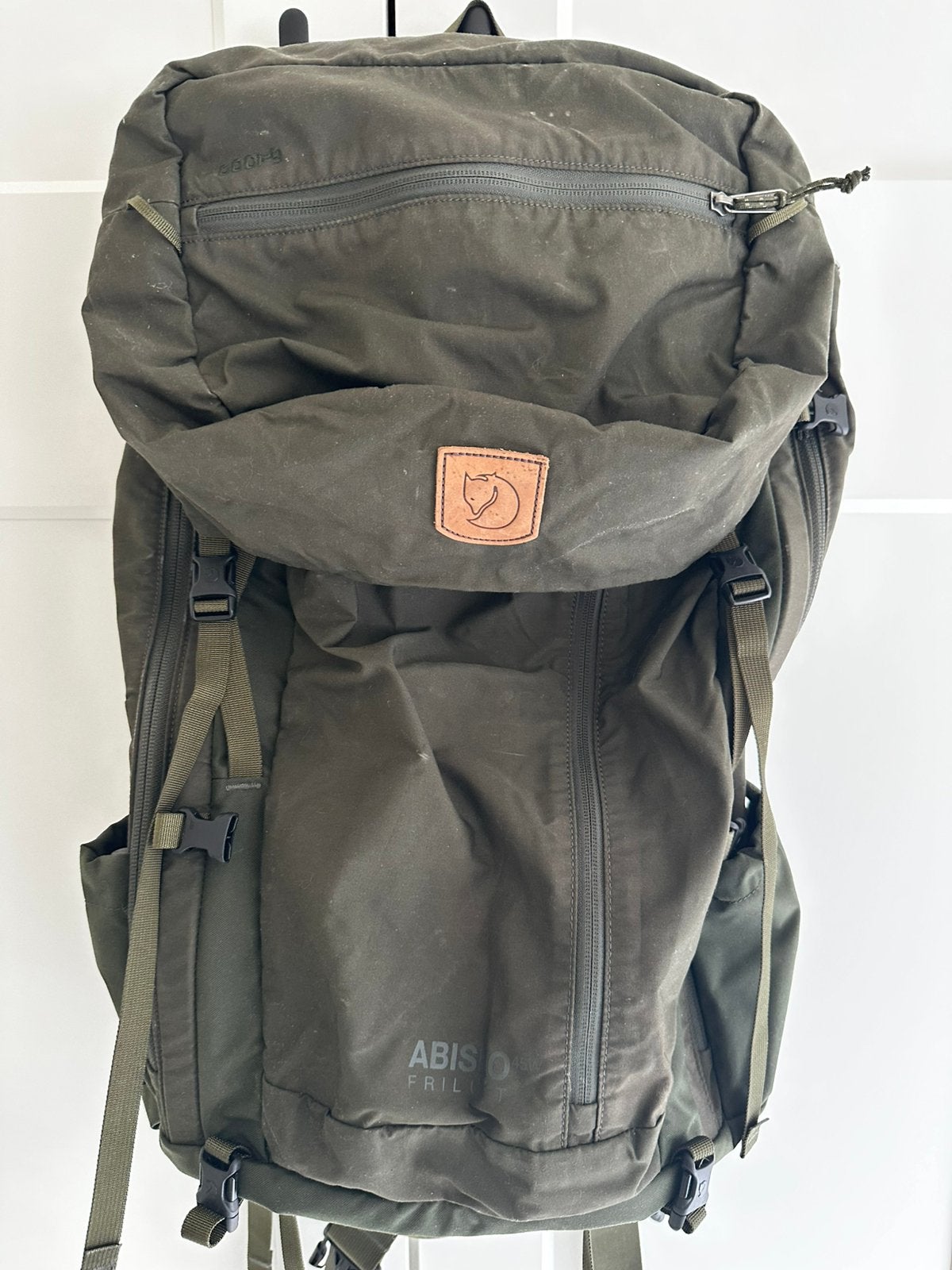 Fjällräven Abisko Friluft 45W rugzak met regenhoes, Overige merken, 40 cm of meer, Ophalen of Verzenden, Zo goed als nieuw