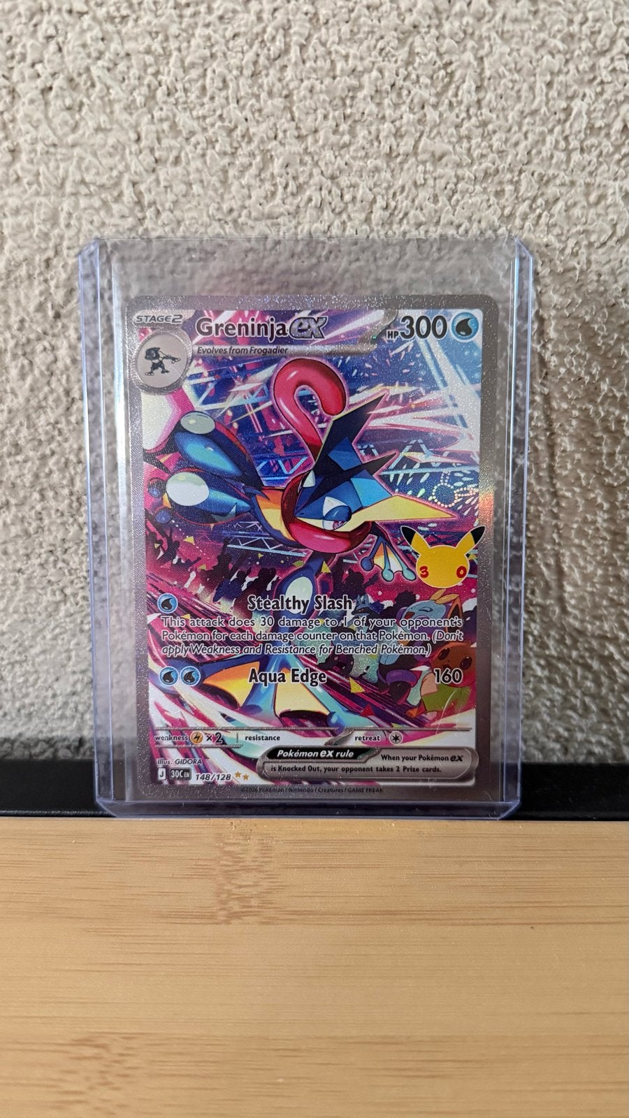 Pokemon Greninja EX 148/128 Near Mint Engelse Kaart, Ophalen of Verzenden, Nieuw, Losse kaart