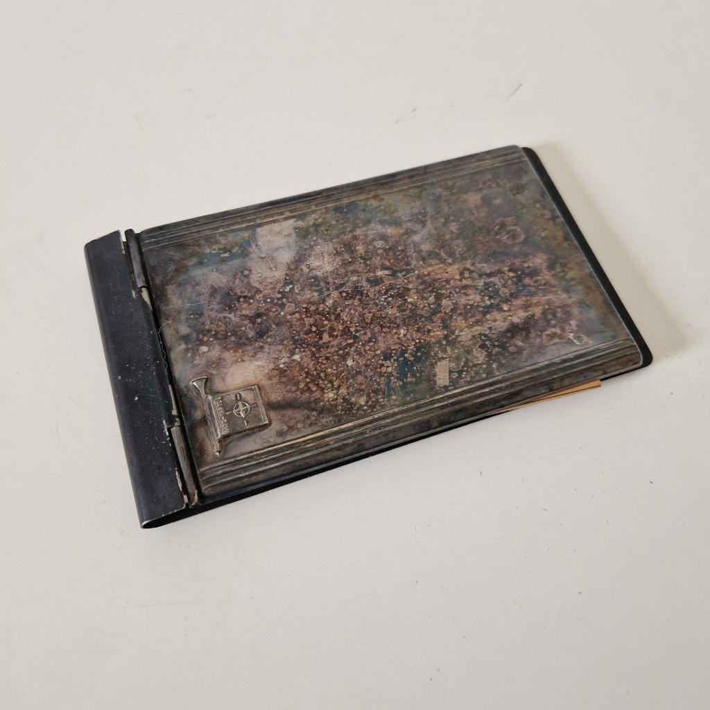 Verzilverd memohouder Nato Taptoe verzilverd, Kolibrivintagehal@gmail.com, Aaldertgeertsstraat 43 Olst, Kolibri vintage, Ophalen of Verzenden