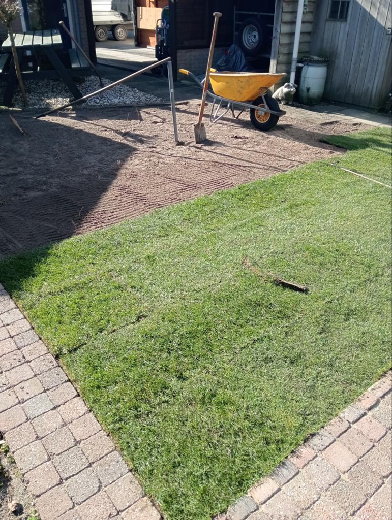 Graszoden aanleg nieuw gazon met graszoden, Ophalen of Verzenden, Nieuw, 20 m² of meer