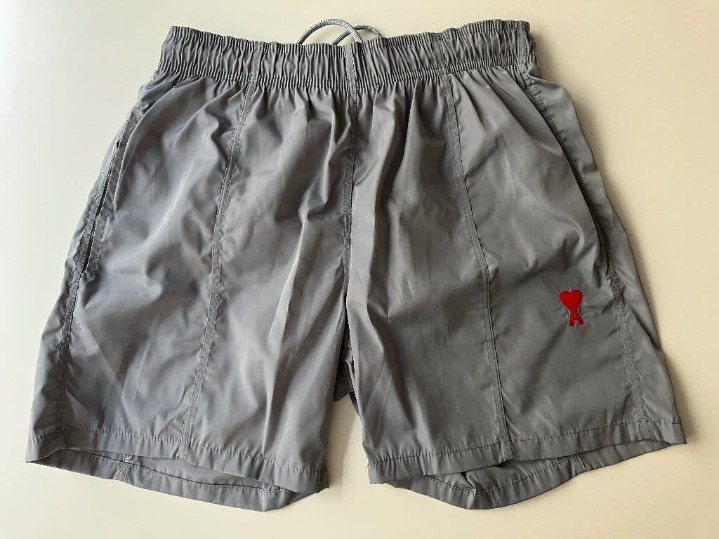 AMI PARIS Alexandre Mattiussi Swim Short zwembroek zilver S, Ami Paris, Ophalen of Verzenden, Maat 46 (S) of kleiner, Zwemshort