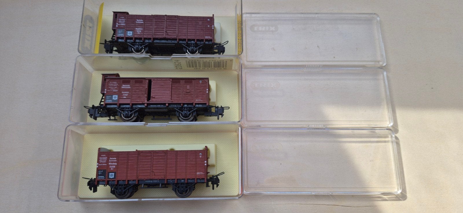 Trix Express 3 wagons DR, Gebruikt, Gelijkstroom, Trix, Wagon
