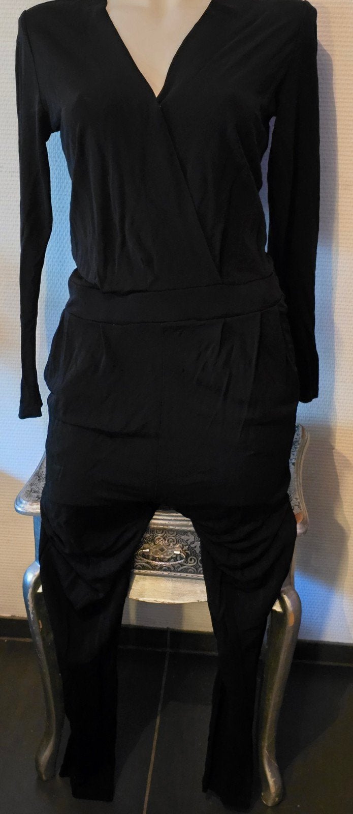 Alix The Label dames Zwarte Jumpsuit Maat M, Kleding | Dames, Jumpsuits, Maat 38/40 (M), Zwart, Ophalen of Verzenden, Gedragen